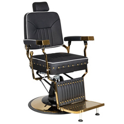 Gabbiano barber chair filippo gold black