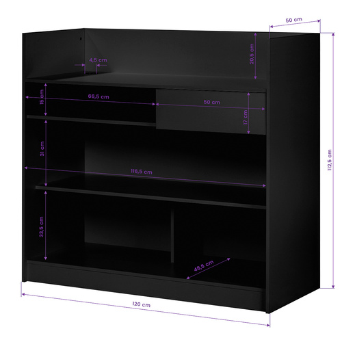 Hair system reception desk mt-s11 black