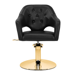 Gabbiano hairdressing chair parma gold black