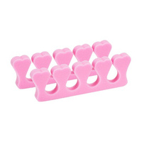 Pedicure foam separators 100 pcs pink