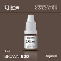 Permanent makeup pigment Bioevolution Brown 830 Qline Pro 5ml