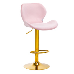 4rico bar hocker qs-b15 velvet pink