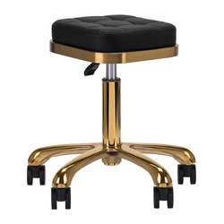 Cosmetic stool m-1645 gold black