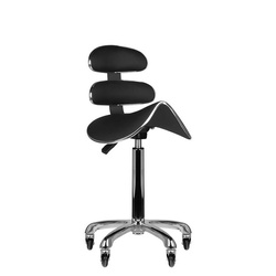 Roll speed cosmetic stool am-880 black high