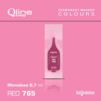 Jednorazowy pigment do makijażu permanentnego ust Bioevolution Red 765 Qline Pro 0,7ml monodose