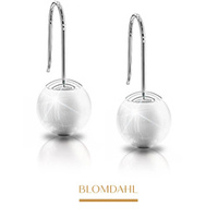 Mini Pendant Pearl White 6 mm earrings SFJ pure medical titanium