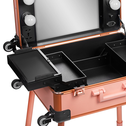 Trunk portable stand t-27 rose gold