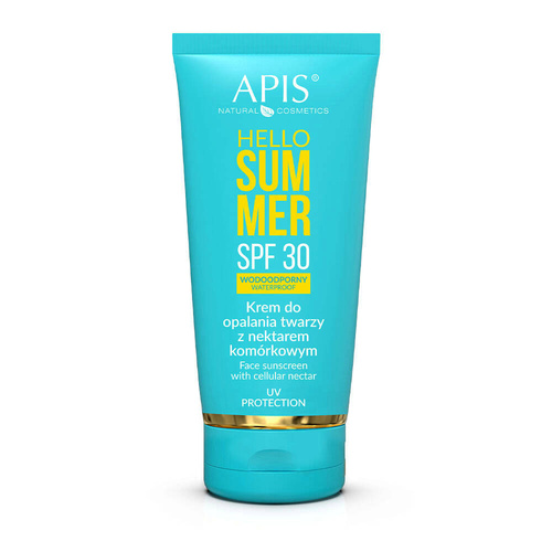 Apis hello summer spf 30, krem do opalania twarzy z nektarem komórkowym 50 ml