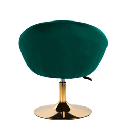 4rico swivel chair qs-bl12b velvet green