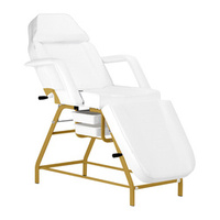 Cosmetic chair 557g with trays gold white