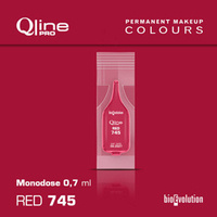 Jednorazowy pigment do makijażu permanentnego ust Bioevolution Red 745 Qline Pro 0,7ml monodose