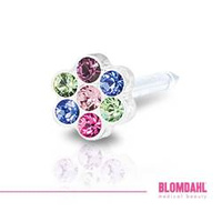 Blomdahl Daisy Fantasy ear piercing earring 5 mm medical plastic