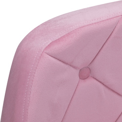 4rico swivel chair qs-bl14g velvet pink