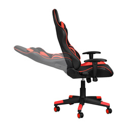 Premium 557 gaming chair with footrest red