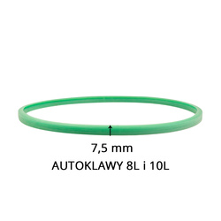 Woson silicone gasket for 10 l and 12 l autoclaves green 7.5 mm