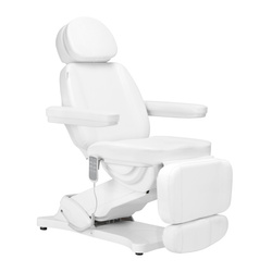 Electric cosmetic chair sillon classic 4 motors with cradle white