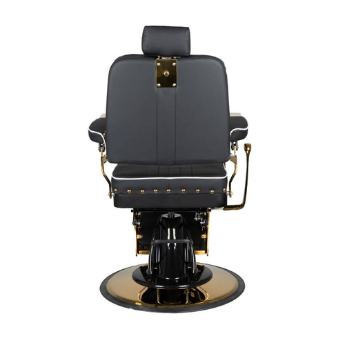 Gabbiano barber chair filippo gold black