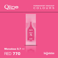 Jednorazowy pigment do makijażu permanentnego ust Bioevolution Red 770 Qline Pro 0,7ml monodose