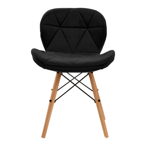 4rico scandinavian chair qs-186 velvet black