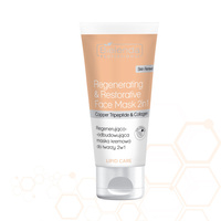 Bielenda Professional Regenerating and rebuilding 2-in-1 cream face mask with copper tripeptide and RF collagen