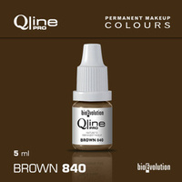 Permanent makeup pigment Bioevolution Brown 840 Qline Pro 5ml