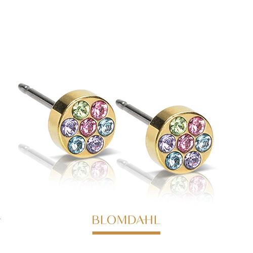 Brilliance Plenary Light Fantasy 5 mm earrings SFJ gold medical titanium