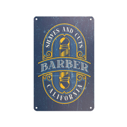 Decorative barber board b076