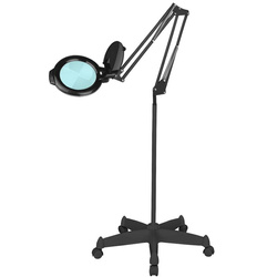 Led glow moonlight magnifying lamp 8013/6' black with tripod