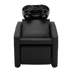 Gabbiano emma hairdresser's washstand with electric footrest black