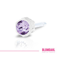 Blomdahl Ear piercing earring Violet 4 mm medical plastic