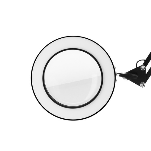 Led magnifier lamp glow 308 for tabletop black usb