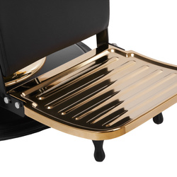 Gabbiano barber chair marcus gold black