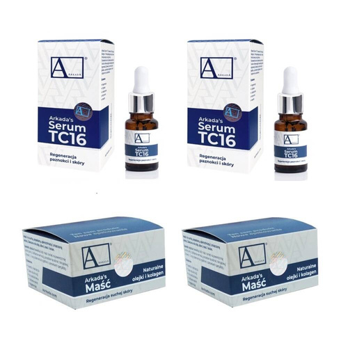 2xAArkada TC16 Serum kolagenowe 11ml+ 2xAArkada maść 70g