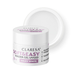 Claresa building gel soft&amp;easy gel milk white 90g