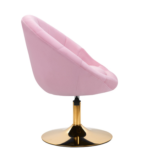 4rico swivel chair qs-bl12g velvet pink