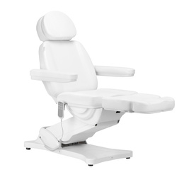 Electric cosmetic chair sillon classic 3 motors white