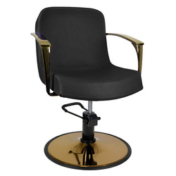 Gabbiano styling chair gold bologna black