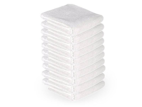 Microfiber towel 73 x 40 cm 10 pcs white