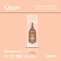 Jednorazowy pigment do makijażu permanentnego Bioevolution Nude 02 Warm Qline Pro 0,7ml monodose