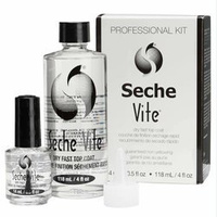 Seche Vite Top Coat 14ml + 118ml top coat do zwykłego lakieru