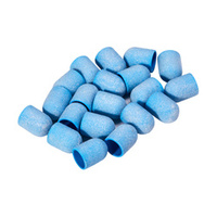 Exo blue med abrasive cap 10mm /220 20pcs med cap