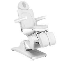 Electr. cosmetic chair azzurro 870s pedi 3 siln. white