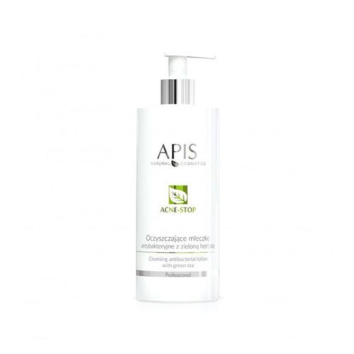 Apis acne-stop oczyszczające mleczko antybakt. z zieloną herbatą 500 ml 