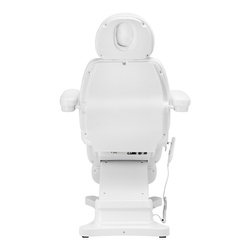 Electric cosmetic chair sillon classic 4 motors with cradle white