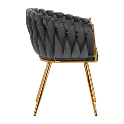 4rico chair qs-gw06g velvet grey