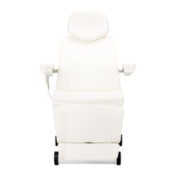 Electric swivel cosmetic chair azzurro 873 white