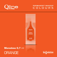 Jednorazowy pigment do makijażu permanentnego Bioevolution Orange Qline Pro 0,7ml monodose