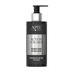 Apis action for men - odżywczy krem do ciała i dłoni 300 ml