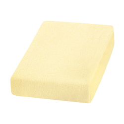 Yellow terry cloth sheet