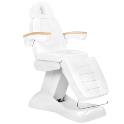 Electric cosmetic beauty chair white lux - heated